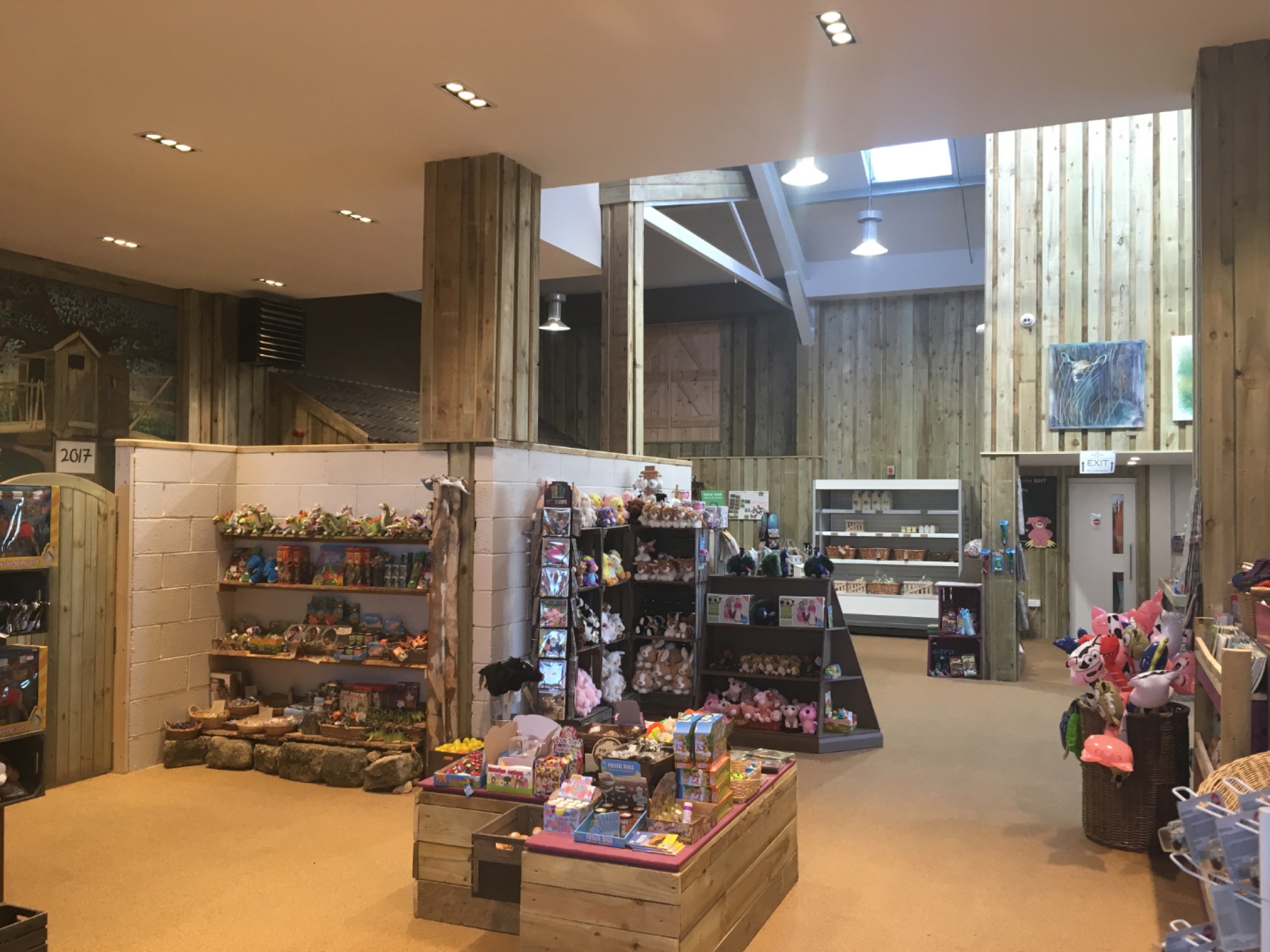 Completed reception and retail space at West Lodge Farm Park